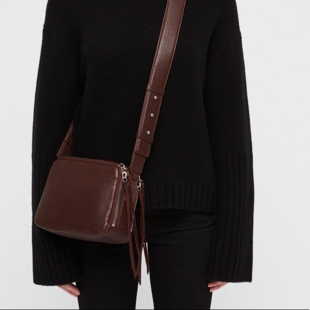 All Saints Vincent Leather Crossbody Bag